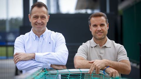 Jos� Manuel Aira y Jos� Moreira posan para La Voz