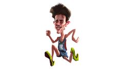 Adri�n Ben, atleta gallego del FC Barcelona