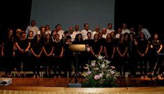 La actuaci�n de la coral polif�nica, el s�bado por la noche durante el preg�n de las fiestas.