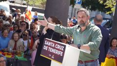 Abascal durante el evento celebrado en Tenerife.