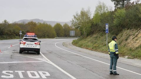 Control de la Guardia Civil durante el estado de alarma