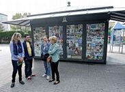 Concentraci�n de los trabajadores de Cogami el pasado viernes por el Ere de los quioscos. 