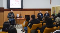 Un momento de la Charla en el colegio Padre Feijoo Zorelle