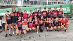 Las remeras de Cabo da Cruz, tras la regata celebrada en Portugalete