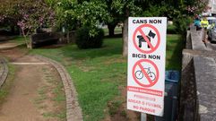 El parque de A G�ndara est� lleno de restriciones que lo convierten en un lugar solitario
