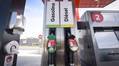 Surtidores de una gasolinera de Pontevedra