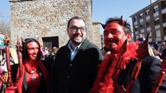 El presidente del Principado de Asturias, Adri�n Barb�n, en�la celebraci�n del��Domingu de sidros y comedies�