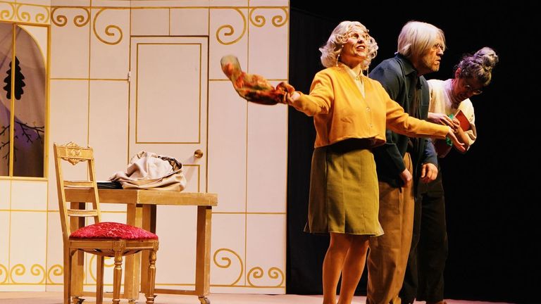 Un momento de la representaci�n