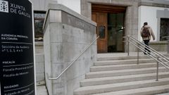 La entrada principal de la Audiencia Provincial de A Coru�a, en una imagen de archivo