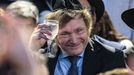 Javier Milei, en una ceremonia jud�a en Buenos Aires