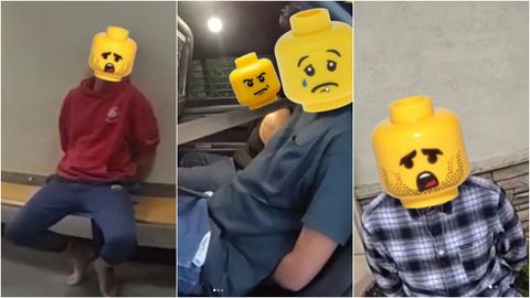 Fotograf�as de sospechosos detenidos publicadas en los canales oficiales del departamento de polic�a de Murrieta, en California