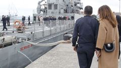 Acto de despedida al Serviola en el Arsenal Militar de Ferrol
