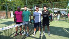 Las parejas formadas por Hugo Su�rez y Pablo Val�n y �ngel Casta�edo y Pablo Carreiro jugaron por el tercer y cuarto puesto.