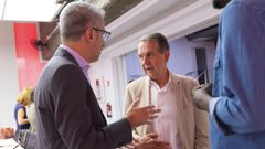 Caballero, con el ministro Arcadi Espa�a en Madrid