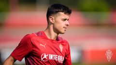 Gaspar Campos en un entrenamiento