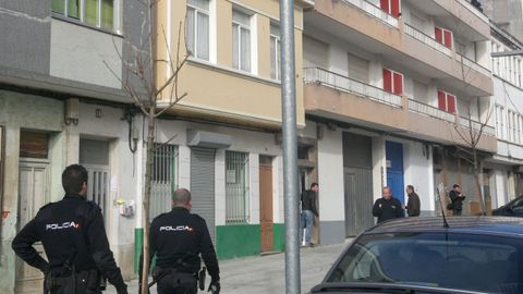 El punto exacto donde se produjo la reyerta, en la traves�a de Baz�n, en una imagen de archivo.