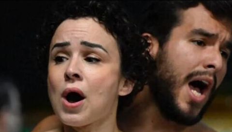 El reparto de la �pera Tristana est� encabezado por la soprano Julia Heras y el bar�tono Pablo Rossi Rodino. Imagen de ensayos