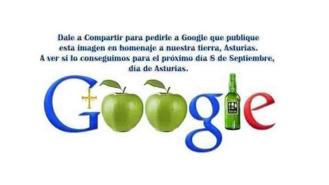 Propuesta de doodle de Google en homenaje a Asturias