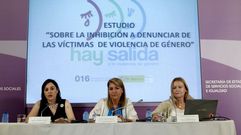 El estudio fue presentado por la secretaria de Estado de Servicios Sociales e Igualdad, Susana Camarero; la delegada del Gobierno para la Violencia de G�nero, Blanca Hern�ndez; y la psic�loga forense de la Unidad de Valoraci�n Integral de Violencia de G�nero del Instituto de Medicina Legal, Pilar Mench�n 