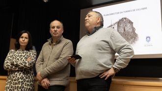 Patricia Bello, Leonardo Gonz�lez (Trivium) y Jos� Manuel L�pez Varela, ayer en la presentaci�n