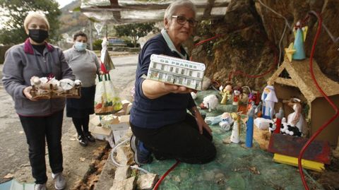 Los vecinos de Os Peares montan este beln desde hace cuarenta aos