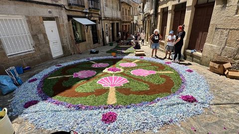 Alfombras florarles en Muros