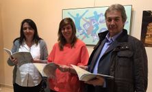 Yolanda Otero, Celia V�zquez y Jos� Selas, en la presentaci�n.