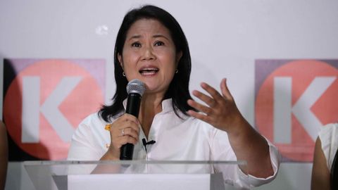 La candidata a la presidencia de Per�, Keiko Fujimori