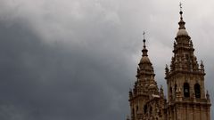 Tormenta y rayos cayendo en As Cancelas