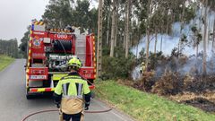 SPEIS Nar�n en el dispositivo de extinci�n del fuego en Sedes.