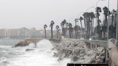 Im�genes del paso de la borrasca Joseph por M�laga.