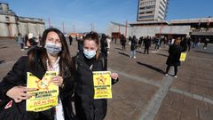 Protesta del sector de la peluquer�a en Vigo