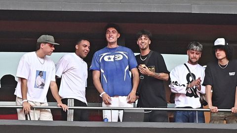El youtuber Plex durante el concierto de Aitana.