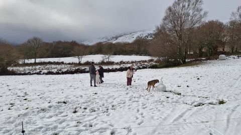 Imagen de una nevada ca�da esta semana en Galicia.