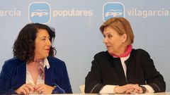 Elena Su�rez, miembro del consejo rector de la fundaci�n, y Ana Granja, portavoz municipal del PP