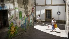 La pintadas se expanden por las fachadas del centro de A Coru�a