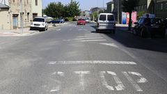 Marcas viales borradas en Garabolos