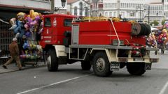 Imagen de archivo de un cami�n de los bomberos de Betanzos
