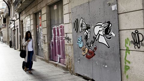 Pintada en Vigo