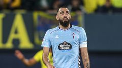 Borja Iglesias, durante el Villarreal-Celta de este domingo.