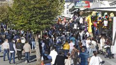 El ferial del San Froil�n sigue ocupando calles como Rodr�guez Mourelo, cerca del parque