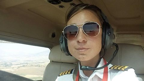 Tania Cabo, única mujer piloto del aeropuerto internacional de Etiopía
