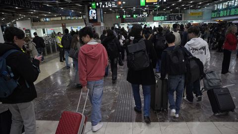 Estaci�n de Sants esta ma�ana