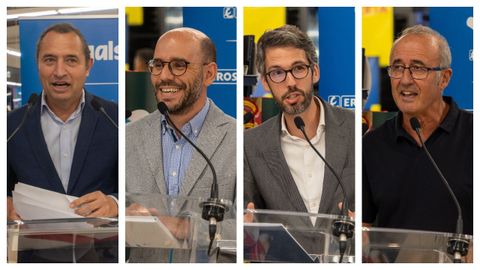 De izquierda a derecha, Jorge Eiroa, Isaac Ros�n, Roberto Alonso y Juan Gonz�lez