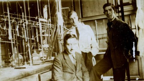 El químico, en su laboratorio.