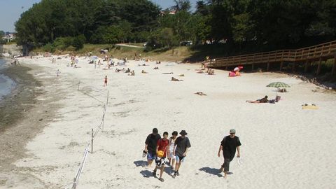 Playa de Carril, en Vigo.