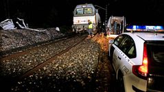 Accidente en las vías del tren