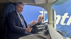 Jorge Rodrigo, consejero de Transporte de la Comunidad de Madrid, en un transporte pblico