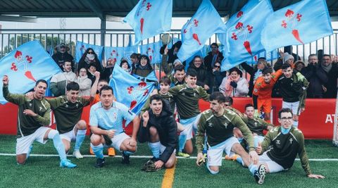 Los jugadores del Celta Integra, en el torneo del pasado fin de semana en Madrid.
