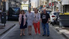 agra.Chus Pi�eiro, Mar�a Guti�rrez, Florinda Antelo y Ricardo Seixo, este jueves, en el Agra do Orz�n